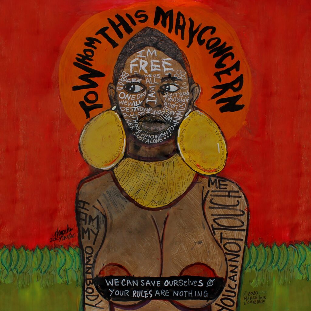 Jill Scott's "To Whom This May Concern" album cover designed by Marcellous