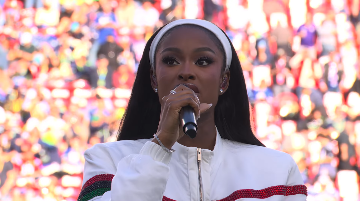 Coco Jones Performs ‘Lift Every Voice and Sing’ at Super Bowl LX